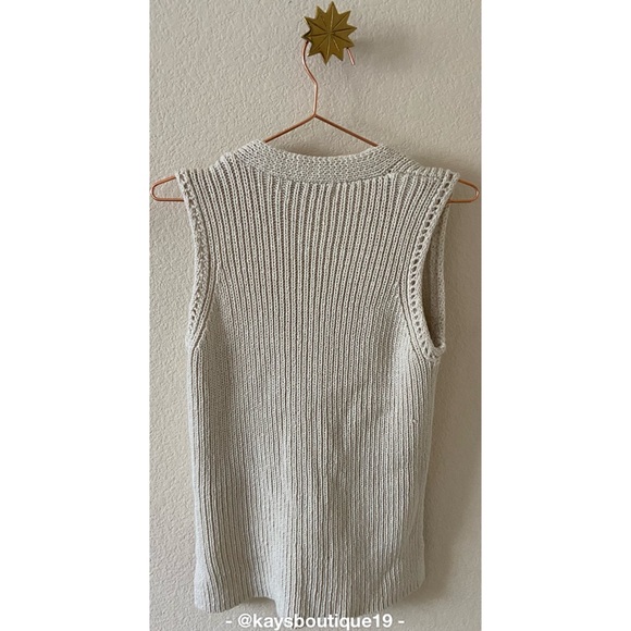 cupcakes & cashmere Knitted Sweater Vest Size S - Picture 2 of 7